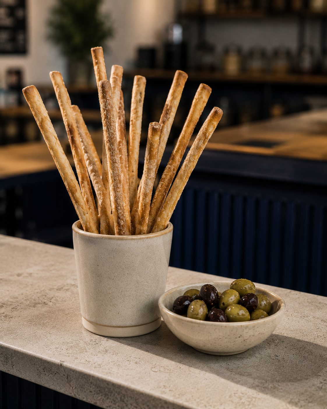 Breadsticks mit Oliven